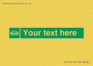 Custom sign safe condition Lifeboat